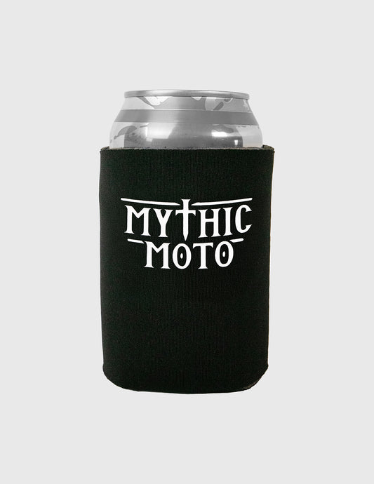 premium foam can cooler mythic moto motorcycle koozie